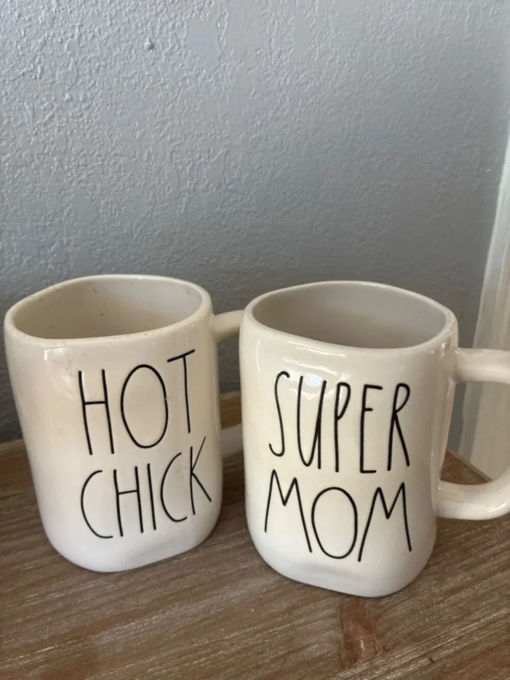 Rae Dunn Artisan Coffee Mugs Set Of 4 Sweetie Darling Hot Chick Super Mom